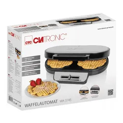 Gofrownica CLATRONIC WA 3745 Stalowo-Czarny
