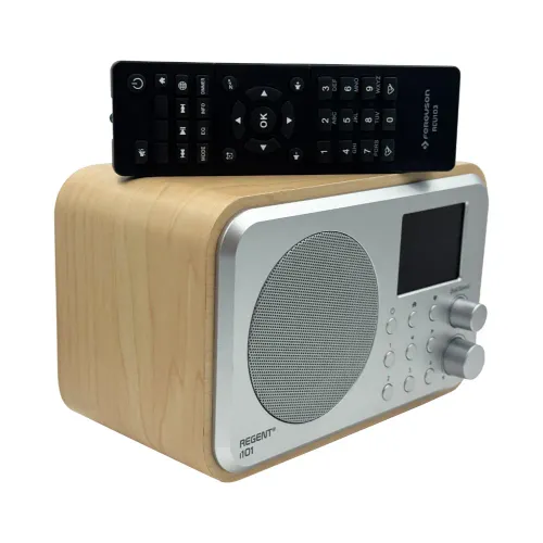 Radioodbiornik Ferguson i101 Radio FM DAB+ Internetowe Bluetooth Srebrno-brązowy