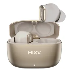 Słuchawki dokanałowe MIXX StreamBuds Custom 1 Wodoodporne Szaro-złoty