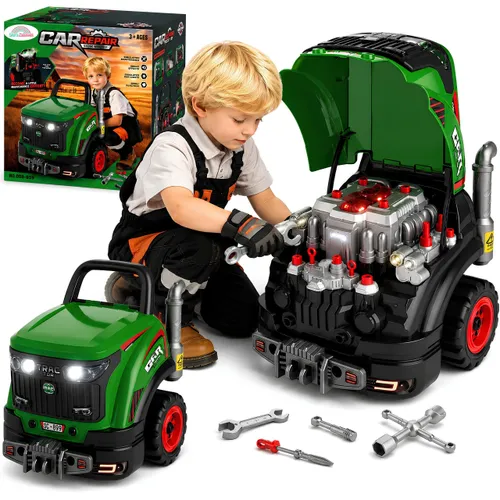 Zestaw Mechanika Dla Dzieci Silnik Do Rozkręcania Traktor Warsztat