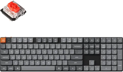 Klawiatura mechaniczna Keychron K5 Max RGB Gateron Red Szary