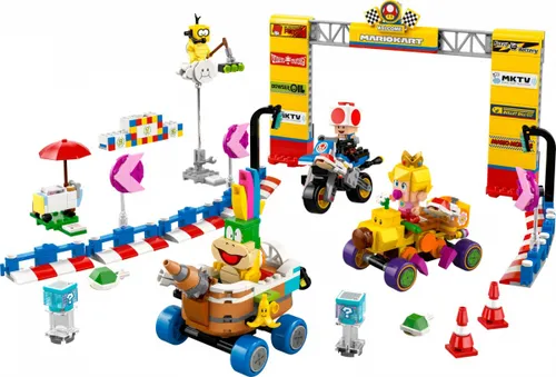 LEGO Klocki Super Mario 72036 Mario Kart - Zestaw Baby Peach i Grand Prix