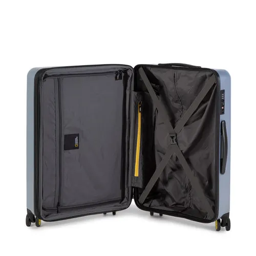 Средний жесткий чемодан National Geographic Luggage N162HA.60.23 серебро 23