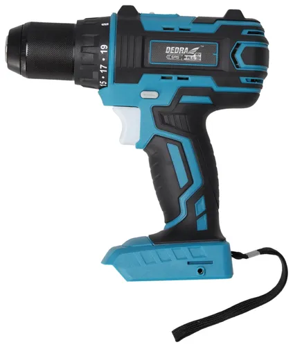 Wiertarko-wkrętarka DEDRA DED7041 + Akumulator DEDRA DED7034 SAS+ALL 4Ah 18V + Ładowarka DEDRA DED7038 SAS+ALL