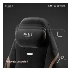 Fotel Diablo Chairs X-Eye 2.0 Ultra Gamingowy do 140kg Tkanina Czarny