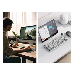 Klawiatura ROYAL KLUDGE RK N80 Pearly Dawn Red Switch