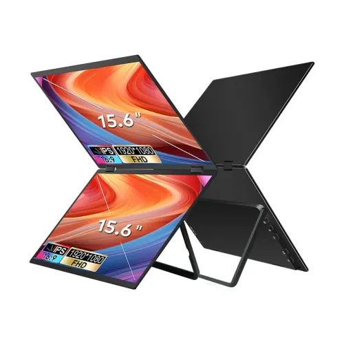 Monitor Extralink T01 2x15,6" Full HD IPS Przenośny