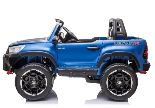 Auto Na Akumulator Dla 2 Dzieci Toyota Hilux 4X4 Lakier Pilot Eva Skóra LED Radio MP3