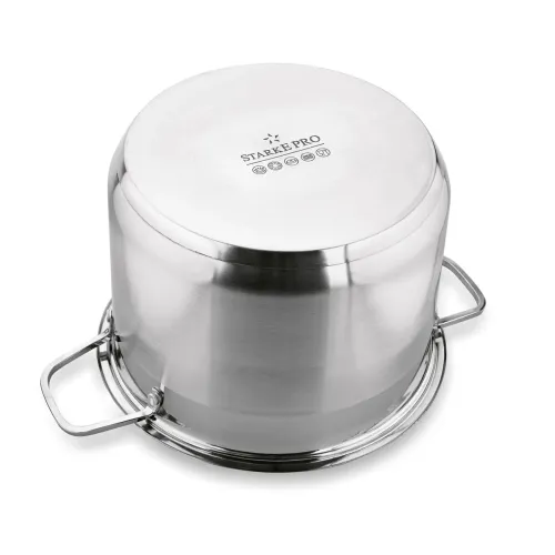 Garnek wysoki ze stali nierdzewnej z pokrywką Starke Pro Aveiro 12 l