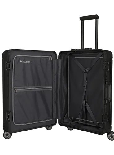 Walizka aluminiowa średnia Travelite Next - black