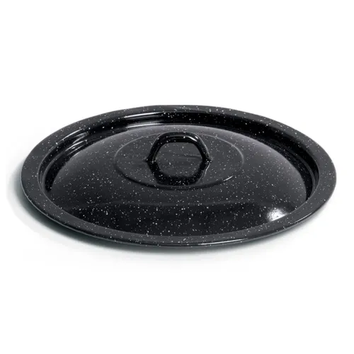 Pokrywka emaliowana do kociołka węgierskiego CALDARE CZARNA 36 cm