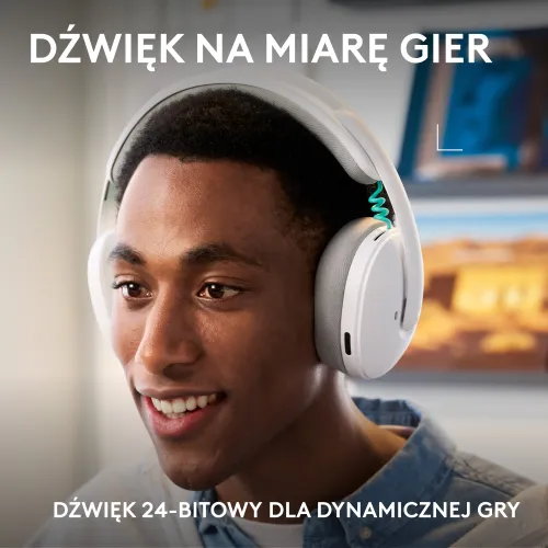 Słuchawki LOGITECH G325 Lightspeed Biały Bezprzewodowe, Nauszne