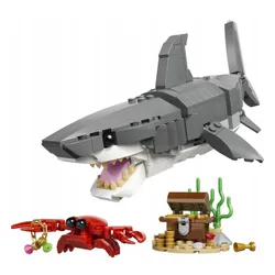 KLOCKI LEGO CREATOR 31381 Groźny rekin i skrzynia ze skarbem, zestaw +8 lat