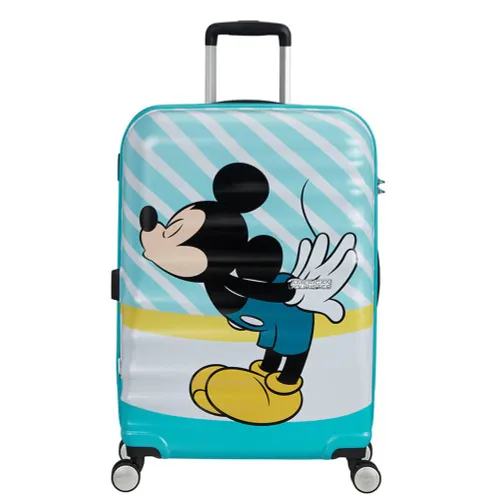 American Tourister Wavebreaker Disney Orta Bavul-Mickey blue kiss