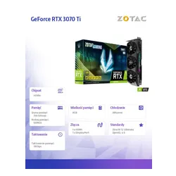 Karta graficzna RTX 3070Ti Trinity OC 8 GB GDDR6X 256bit LHR 3DP/HDMI