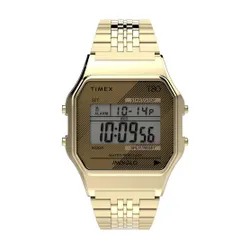 Timex T80 TW2R79200 Gold / Gold saati