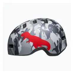Kask rowerowy dziecięcy Bell Lil Ripper Jr matte gray silver/camosaurus