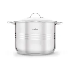 Garnek wysoki ze stali nierdzewnej z pokrywką Starke Pro Barcelo 15 l