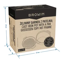 Garnek z patelnią BROWIN 330528