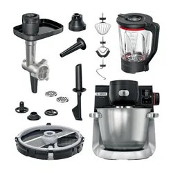 Robot kuchenny planetarny BOSCH MUMS6ZS17 + Maszynka do mielenia BOSCH MUZS6HA + Przystawka do krojenia w kostkę BOSCH MUZS68CC
