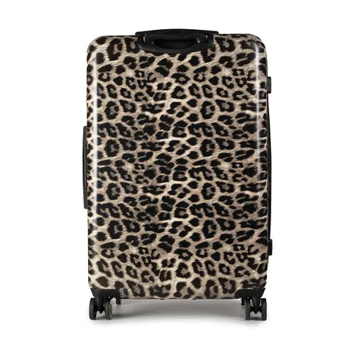 Большой жесткий чемодан Puccini Beverly Hills ABS015A 6 Leopard