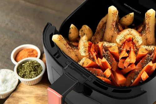 Frytkownica beztłuszczowa Air Fryer BERDSEN BD-652 5l Czarno-złoty