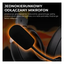 Słuchawki bezprzewodowe z mikrofonem Ajazz AHM08 MAX Nauszne Czarny