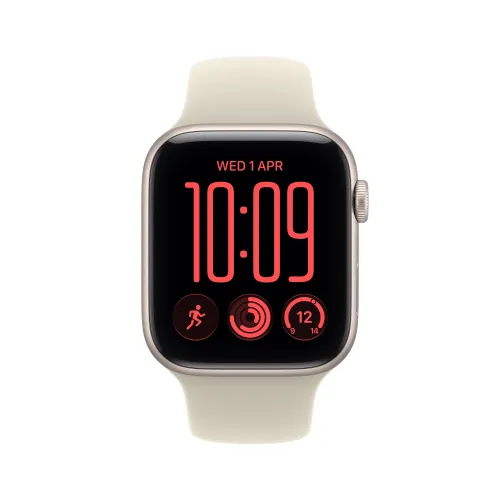 Apple Watch SE 3gen GPS + Cellular koperta 40mm z aluminium Księżycowa poświata pasek sportowy piaskowy M/L 2026