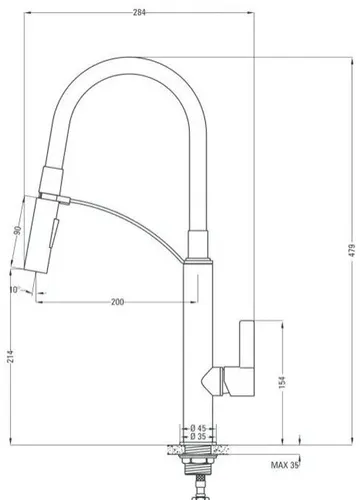Bateria DEANTE Gerbera BGB B720 Czarny/chrom
