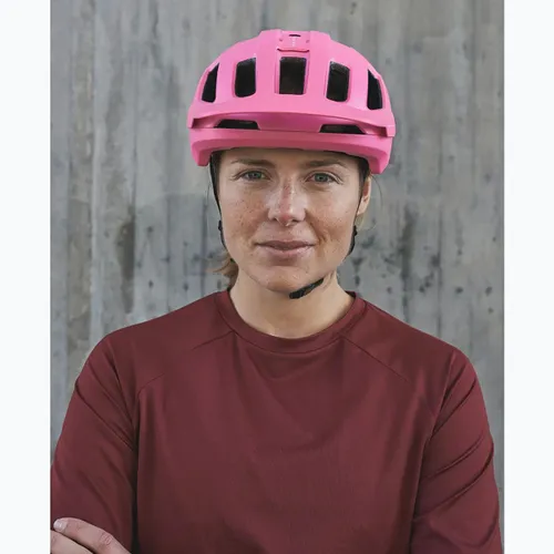 Kask rowerowy POC Axion actinium pink matt