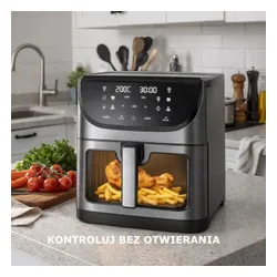 Air Fryer Frytkownica beztłuszczowa EXTRALINK EX.97676  8l z 10 automatycznymi programami i okienkiem do obserwacji postępów gotowania