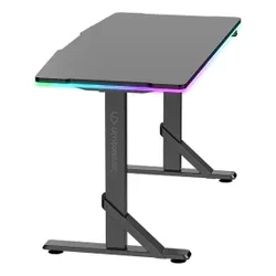 Biurko gamingowe ULTRADESK Iron RGB Czarny