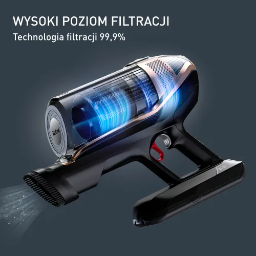 Odkurzacz Tefal X-Force Flex 15.60 Aqua TY99G3 160min Funkcja mycia Wymienny akumulator Mini elektroszczotka