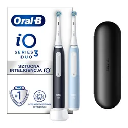 Электрическая зубная щетка Oral-B iO 3 Matt Black/Ice Blue Black/небесно-голубой набор