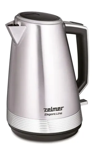 Электрический чайник Zelmer Elegant Line серебряно-черный