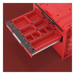 Skrzynka narzędziowa QBRICK System PRO Cart 2.0 Plus Drawer 3 Red Ultra HD Custom
