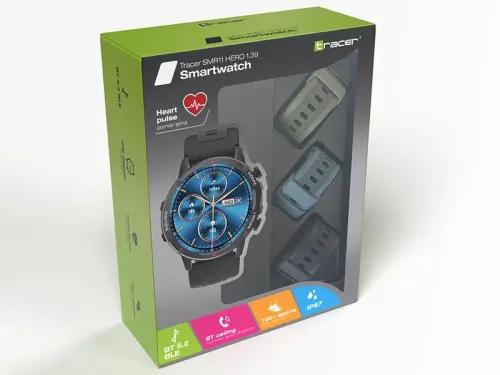 Smartwatch Tracer SMR11 Hero 1.39 48mm Czarny