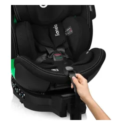 Fotelik samochodowy LIONELO Harmony i-Size 40-150 cm (0-36 kg) Czarny