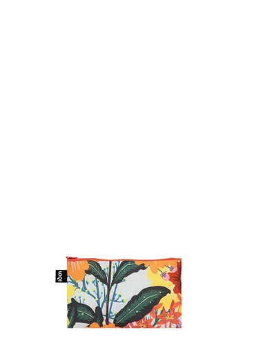 Trzy kosmetyczki z recyklingu Loqi Pomme Chan - thai floral / wild forest