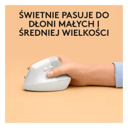 Myszka Logitech Lift dla Mac - biały