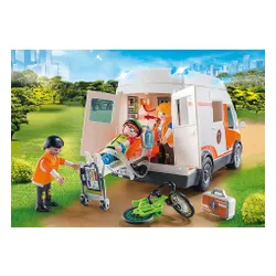 Playmobil ışık ve sesle ambulans (70049)