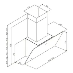 Вытяжка SeeNERGY Flat 90 BL черный