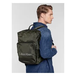Calvin Klein CK trebuie să pătrat Campus Rucsac BP Rtw K50k510004 întuneric de măsline MRZ
