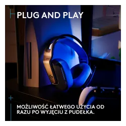 Słuchawki bezprzewodowe z mikrofonem Logitech G535 Lightspeed Nauszne Czarno-niebieski