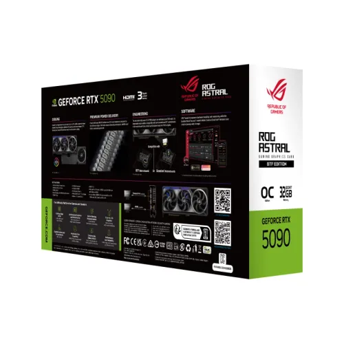 Karta graficzna ASUS ROG Astral GeForce RTX 5090 BTF OC Edition 32GB GDDR7 512bit DLSS 4