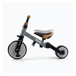 Rowerek biegowy trójkołowy Milly Mally 4w1 Optimus Plus grey