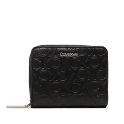 Маленький женский кошелек Calvin Klein CK Must Wallet с клапаном Md-Emb Mn K60K610950 BAX