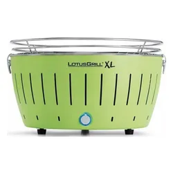 LotusGrill Kömür bahçe ızgarası XL 40 cm x 40 cm Yeşil + Kılıf