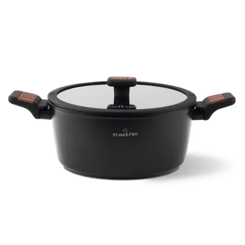 Garnek aluminiowy z pokrywką STARKE PRO ARCHIE WOODEN 1,6 l