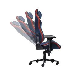 Fotel Trust GXT 721SM Ruya Pro Premium do 150kg Tkanina Skóre ECO Niebieski Superman